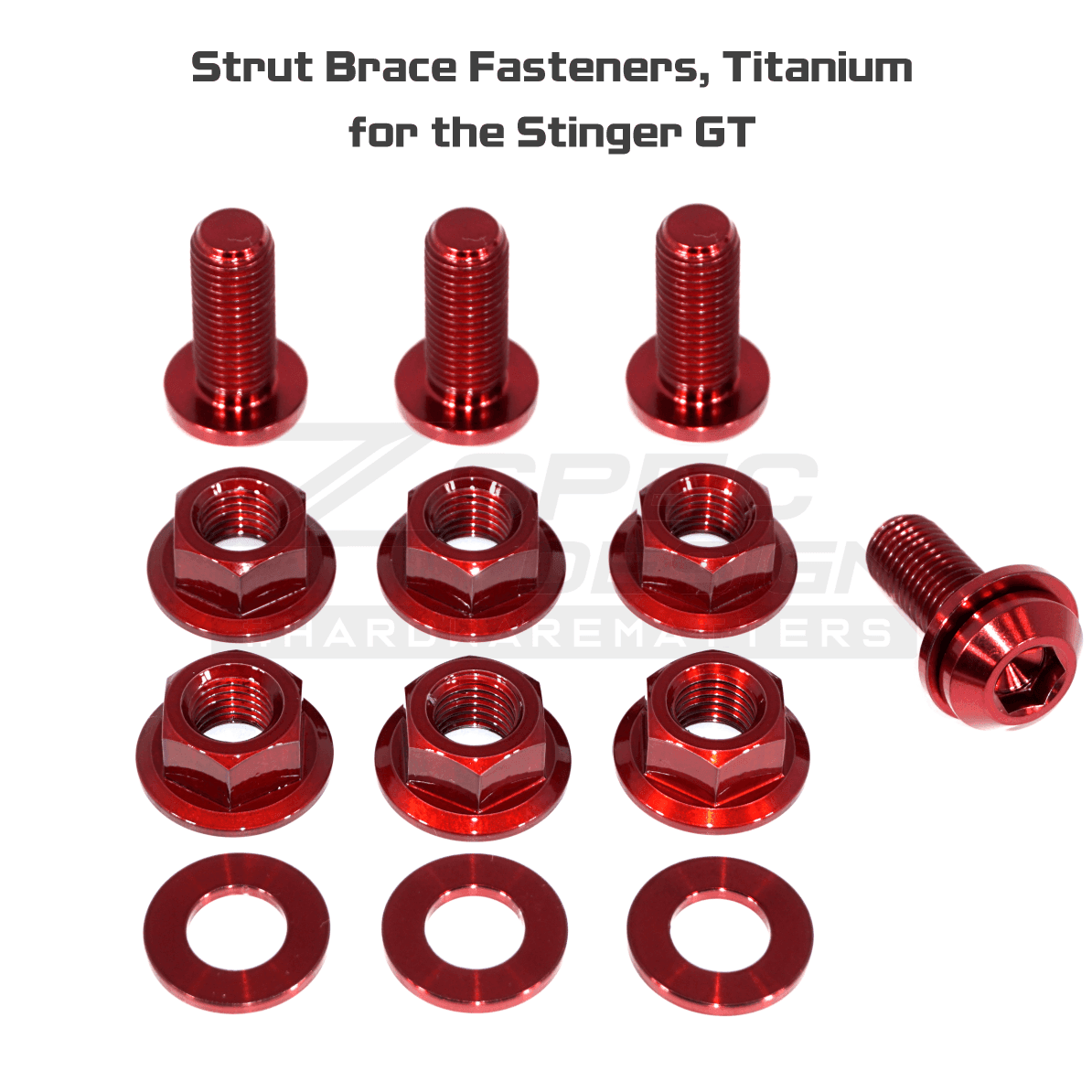 ZSPEC Stage-3 Dress Up Bolts® Fastener Kit for '18+ Stinger GT, Titanium & Billet - Howling Moto