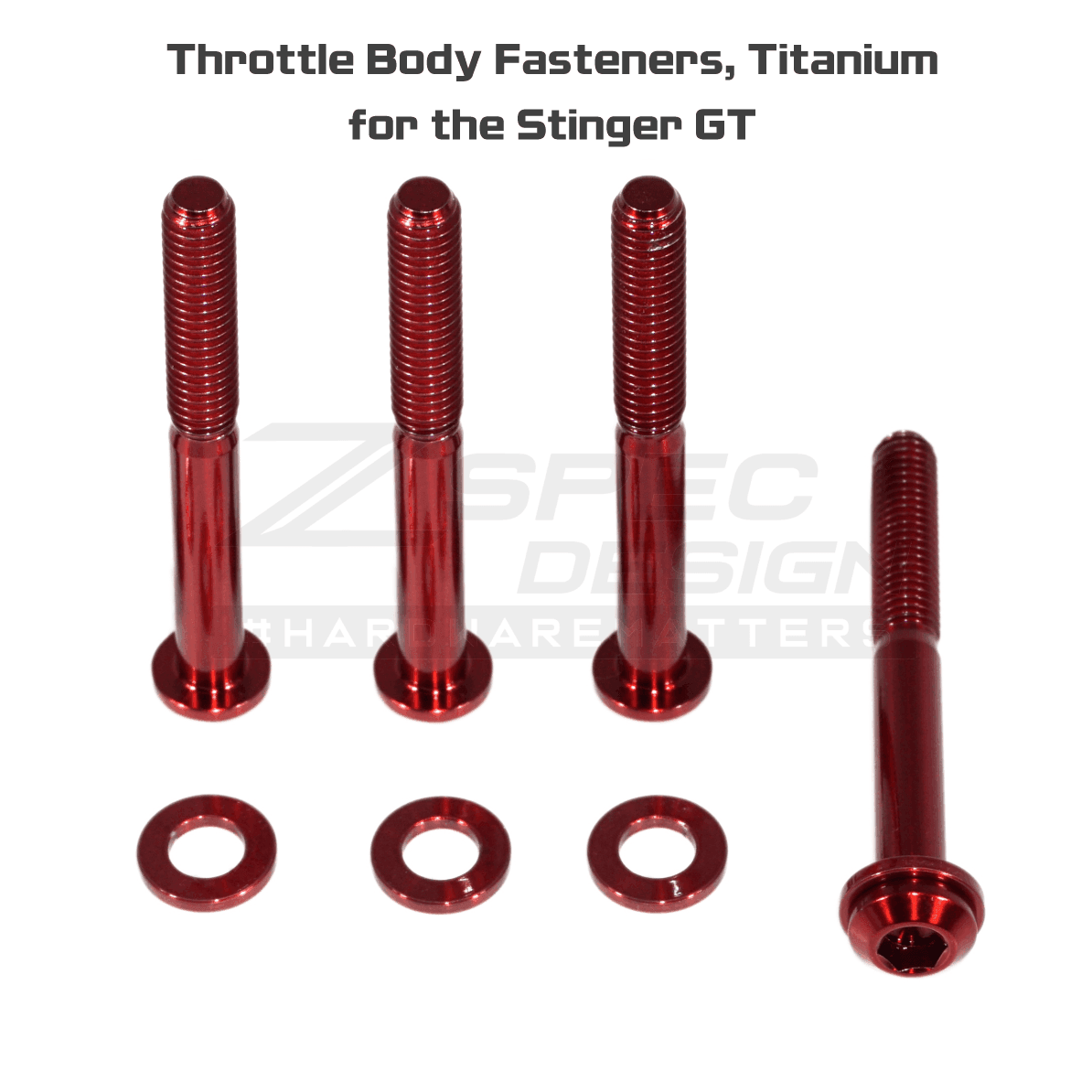ZSPEC Stage-3 Dress Up Bolts® Fastener Kit for '18+ Stinger GT, Titanium & Billet - Howling Moto