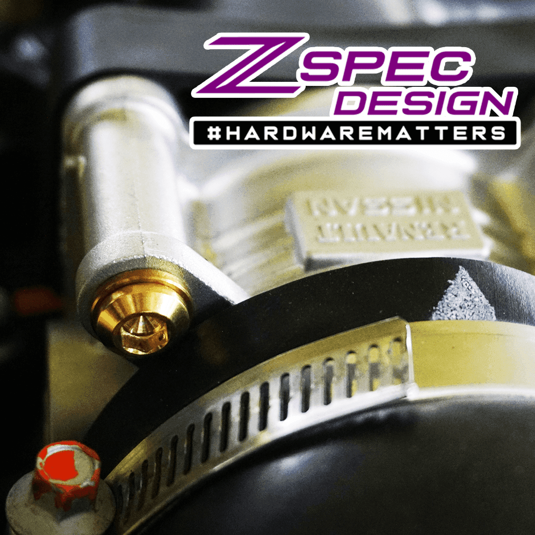 ZSPEC Stage-2 Dress Up Bolts® Hardware Kit for Nissan Z RZ34, Titanium & Billet - Howling Moto