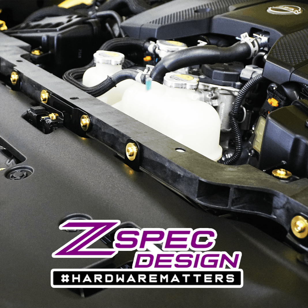 ZSPEC Stage-2 Dress Up Bolts® Hardware Kit for Nissan Z RZ34, Titanium - Howling Moto