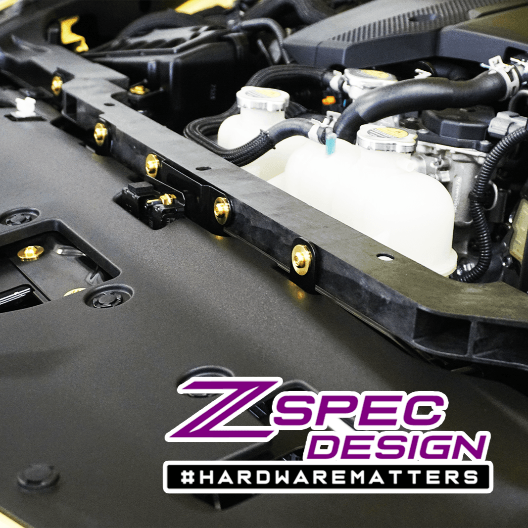 ZSPEC Stage-1 Dress Up Bolts® Hardware Kit for Nissan Z RZ34, Titanium - Howling Moto