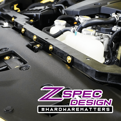 ZSPEC Stage-1 Dress Up Bolts® Hardware Kit for Nissan Z RZ34, Titanium - Howling Moto