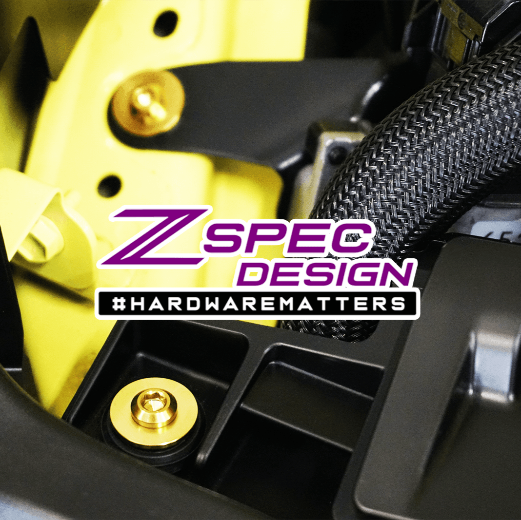 ZSPEC Stage-2 Dress Up Bolts® Hardware Kit for Nissan Z RZ34, Titanium - Howling Moto