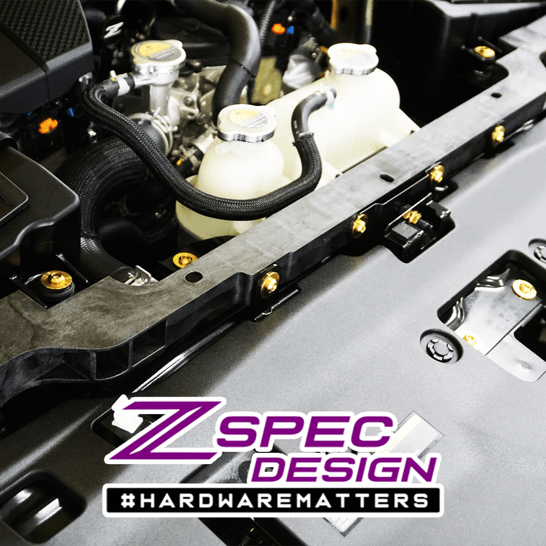 ZSPEC Stage-1 Dress Up Bolts® Hardware Kit for Nissan Z RZ34, Titanium - Howling Moto