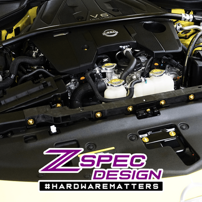 ZSPEC Stage-2 Dress Up Bolts® Hardware Kit for Nissan Z RZ34, Titanium - Howling Moto