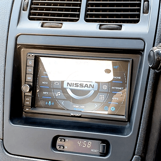 ZSPEC RHD Double-Din Radio Bezel Face-Plate for Nissan Z32 300zx, Bezel-ONLY - Howling Moto