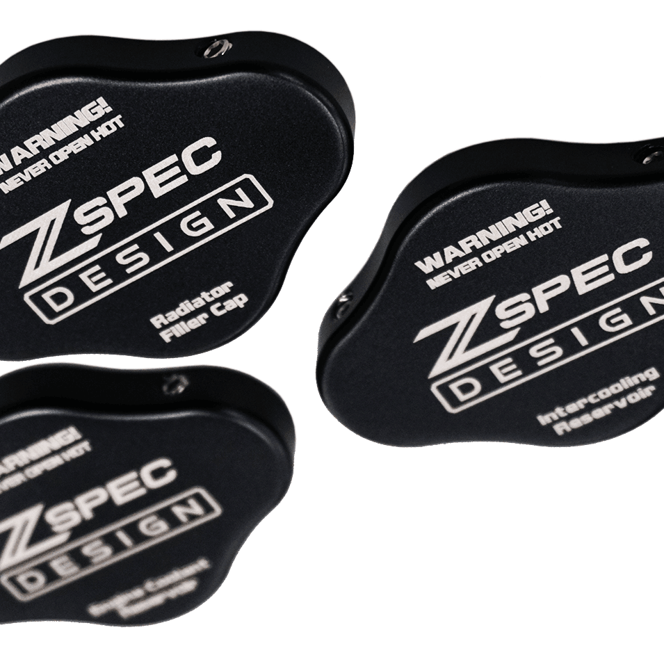 ZSPEC Fluid Reservoir Cap Covers Set for '23+ Nissan Z RZ34, Billet, 3 Caps - Howling Moto