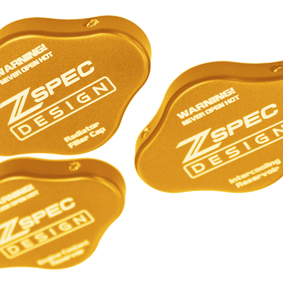 ZSPEC Fluid Reservoir Cap Covers Set for '23+ Nissan Z RZ34, Billet, 3 Caps - Howling Moto