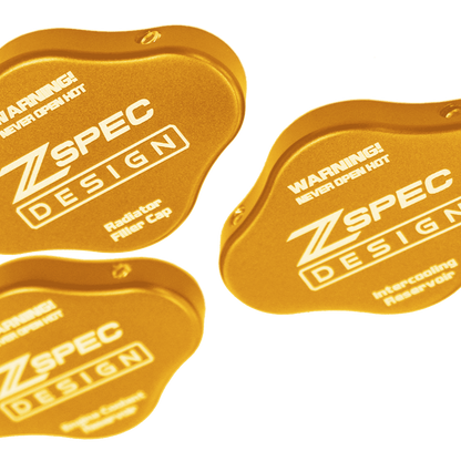 ZSPEC Fluid Reservoir Cap Covers Set for '23+ Nissan Z RZ34, Billet, 3 Caps - Howling Moto
