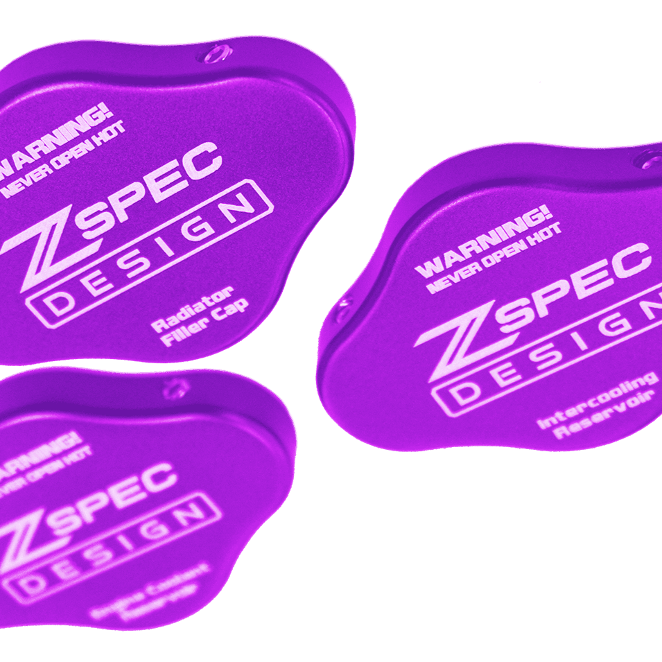 ZSPEC Fluid Reservoir Cap Covers Set for '23+ Nissan Z RZ34, Billet, 3 Caps - Howling Moto