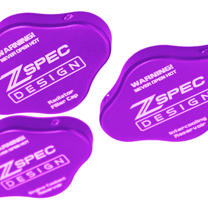 ZSPEC Fluid Reservoir Cap Covers Set for '23+ Nissan Z RZ34, Billet, 3 Caps - Howling Moto