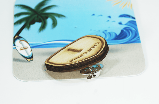 ZSPEC Pacific Coast Highway (PCH) Route 1 Wooden Lapel/Hat Pin - Howling Moto