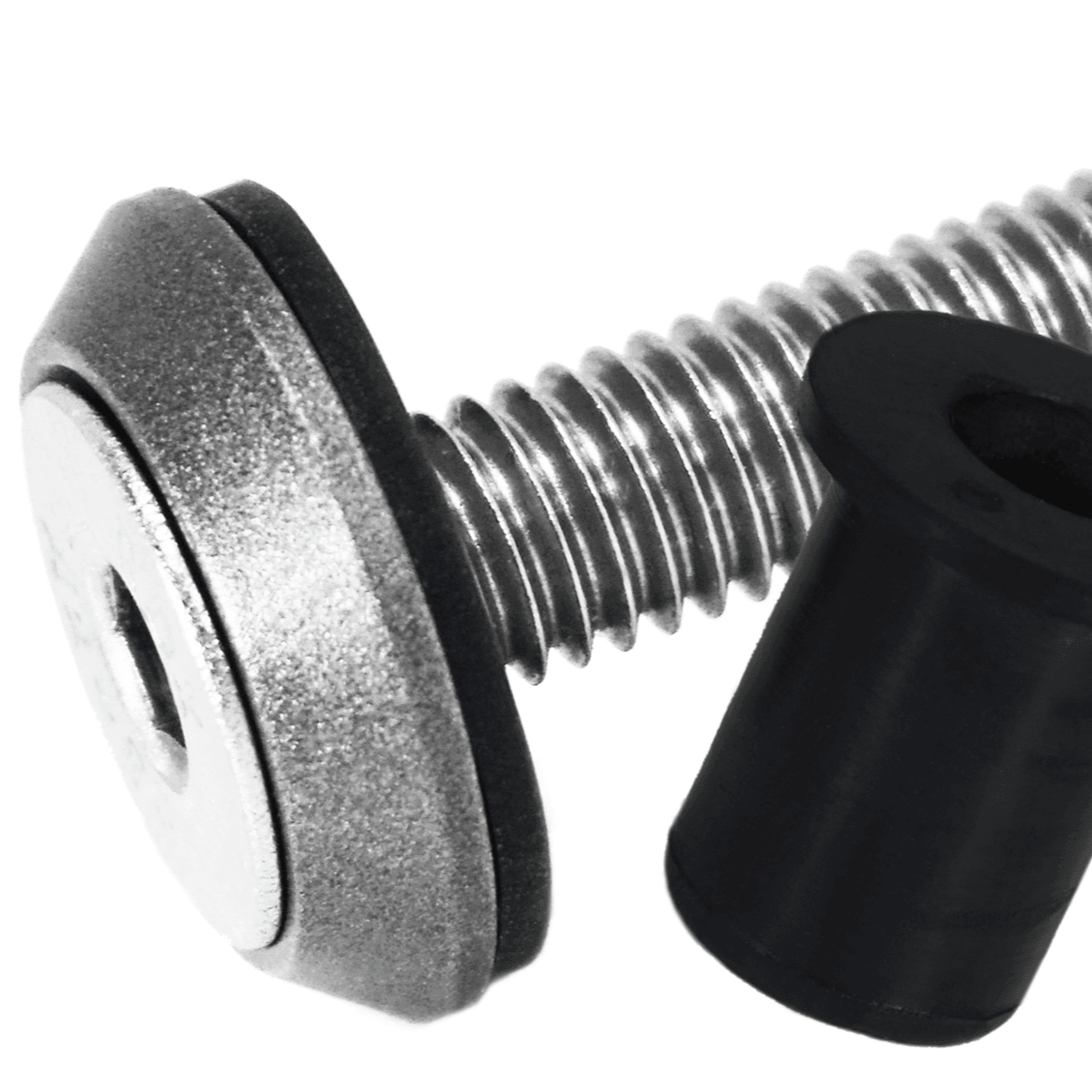 ZSPEC Body Kit Fastener, Low-Profile M5x20mm w/Well Nut, Stainless & Billet, Per Each - Howling Moto