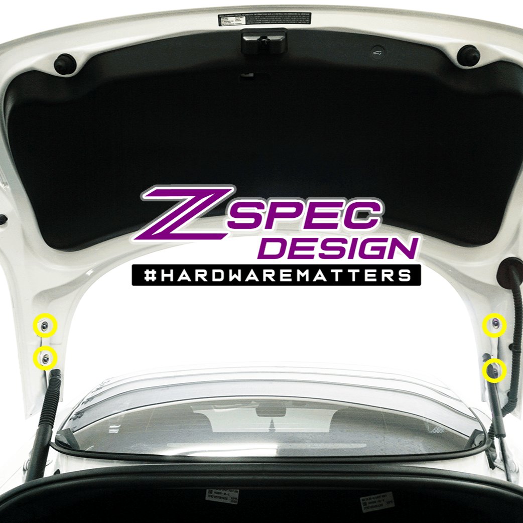 ZSPEC Stage-2 Dress Up Bolts® Fastener Kit for the Tesla Model 3, Grade-5 Titanium - Howling Moto