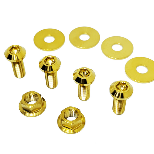 ZSPEC Strut Brace Fasteners for Nissan 370z, M10-1.25 Hardware, Titanium - Howling Moto
