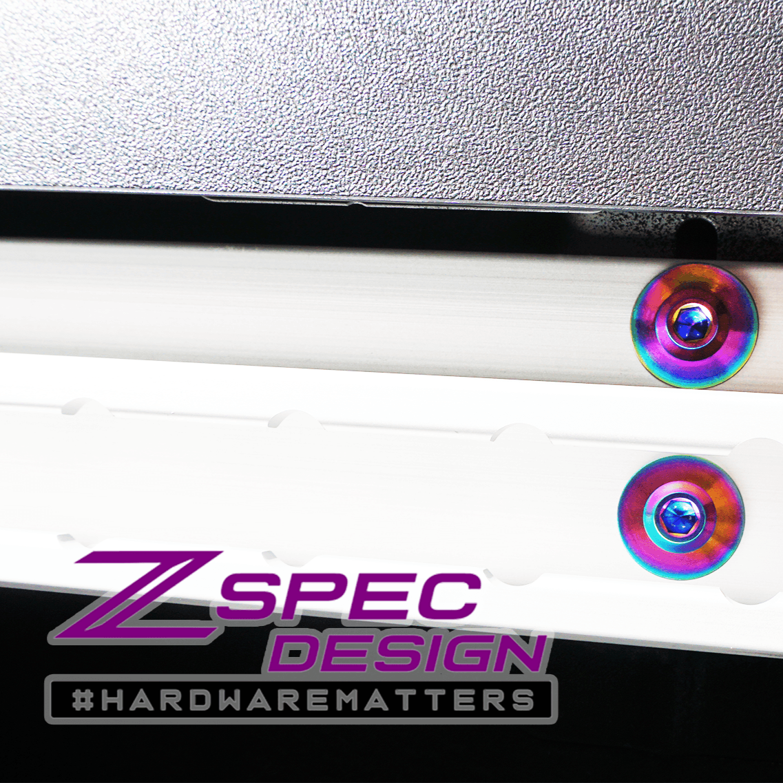 ZSPEC Utili-Track Sides & Rear Fastener Kit for '05+ Nissan Frontier D40/D41, Titanium - Howling Moto