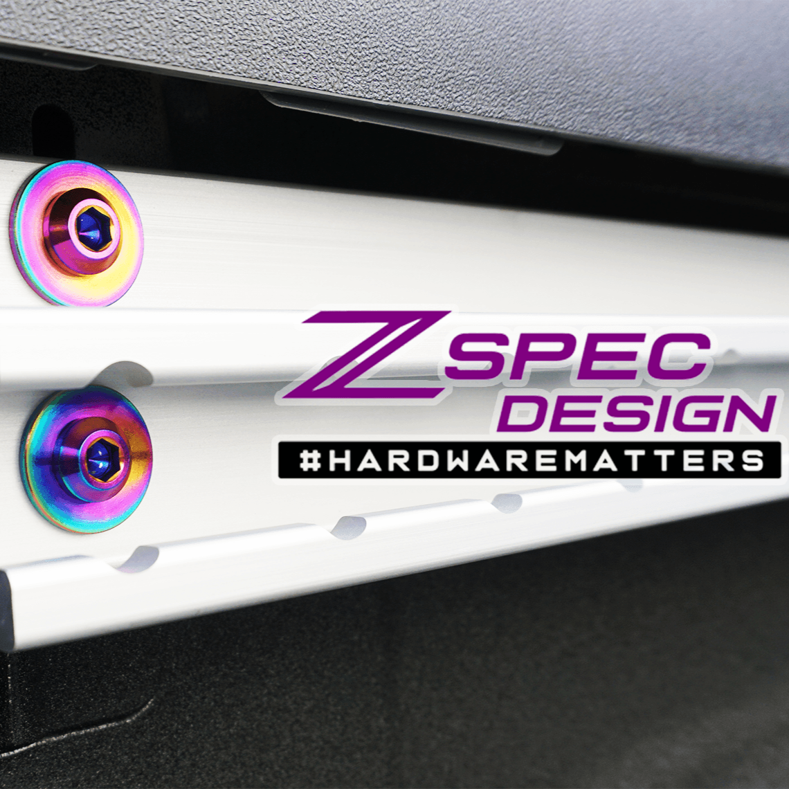 ZSPEC Utili-Track Sides & Rear Fastener Kit for '05+ Nissan Frontier D40/D41, Titanium - Howling Moto
