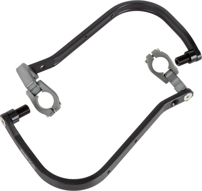 ZETA Adventure Armor handguards for Yamaha motorcycle, black with protective design, part ZE72-6041, mounted on handlebar.