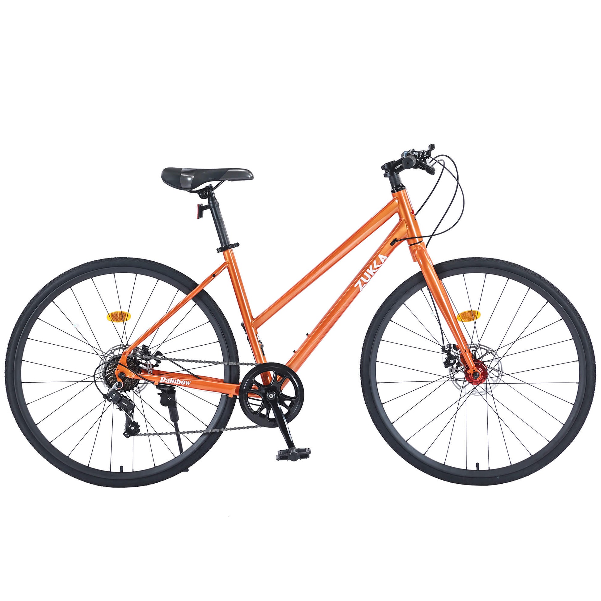 Hycline Zukka Slash 700x32C bicycle tire mounted on a bike wheel, showcasing tread pattern and sidewall details.