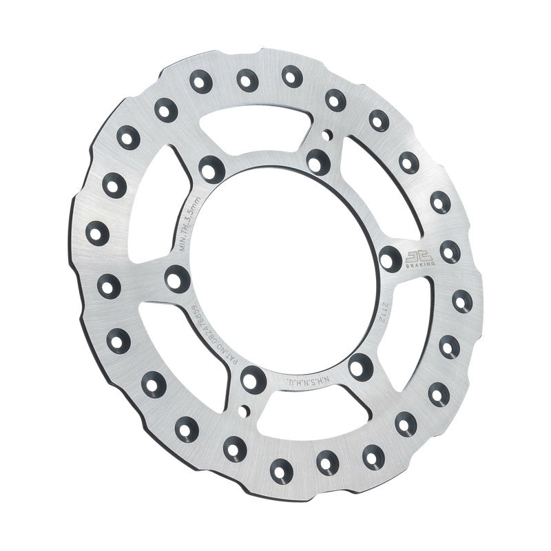 JT Rear Brake Rotor SS Self-Cleaning for Kawasaki off-road models, featuring durable metal construction and ventilated design.
