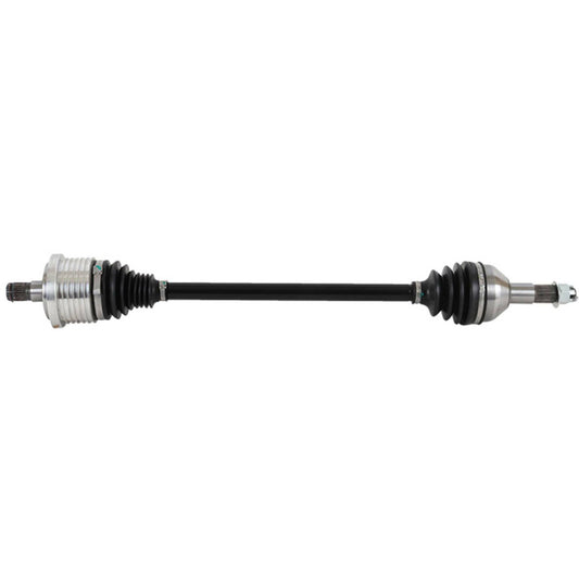 ALL BALLS axle for OEM fitment and durability, shown in a close-up image highlighting its precise construction and high-quality material.