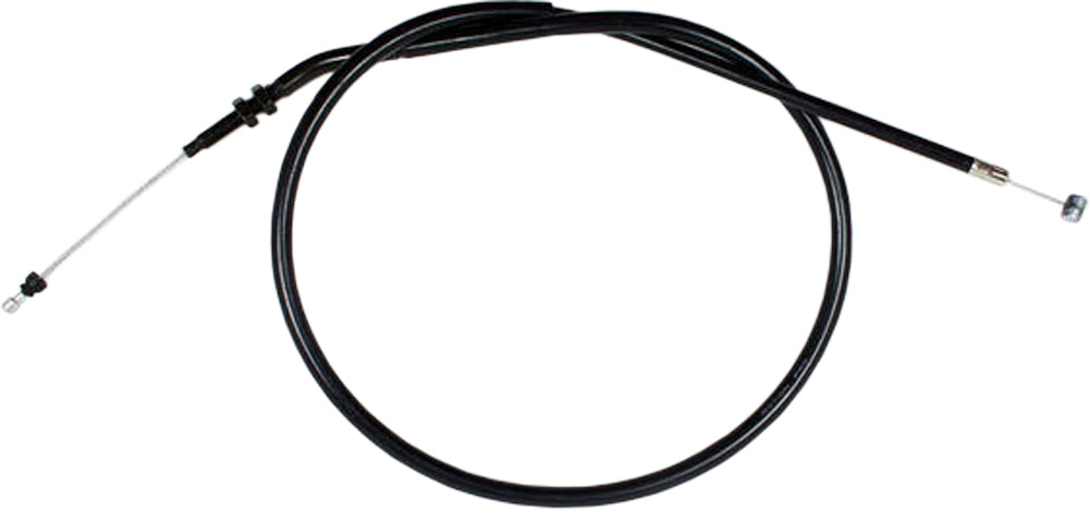 Motion Pro black vinyl clutch cable with chrome fittings and wound housing for motorcycles, part 02-0382.