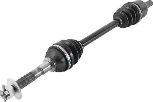 QuadBoss Kubota RTV1100 front left rugged axle part 609279, showing the sturdy axle component with mounting points and rugged design.
