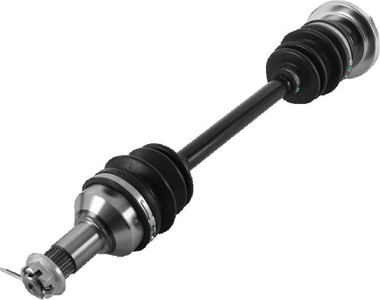 QuadBoss front left replacement axle for 2009-2010 Arctic Cat 1000 TRV and Cruiser models, showing the metal axle part.