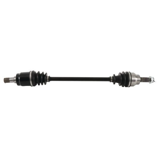 ALL BALLS axle for precise OEM fitment and durability, shown in the image with detailed metal components and secure assembly.