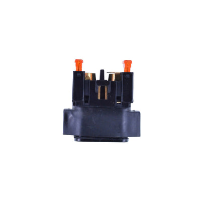 RM STATOR RMS090-102558 starter relay solenoid for automotive applications, showing the compact metal and electrical components.