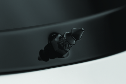 Kuryakyn black windshield spikes for FLTR Road Glide Special motorcycle, mounted on the front fairing.