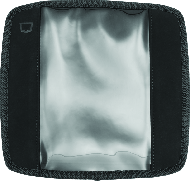 Kuryakyn Quick-Stash XL magnetic tank pouch for smartphones and GPS devices attached to motorcycle tank