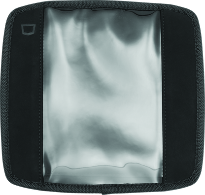 Kuryakyn Quick-Stash XL magnetic tank pouch for smartphones and GPS devices attached to motorcycle tank