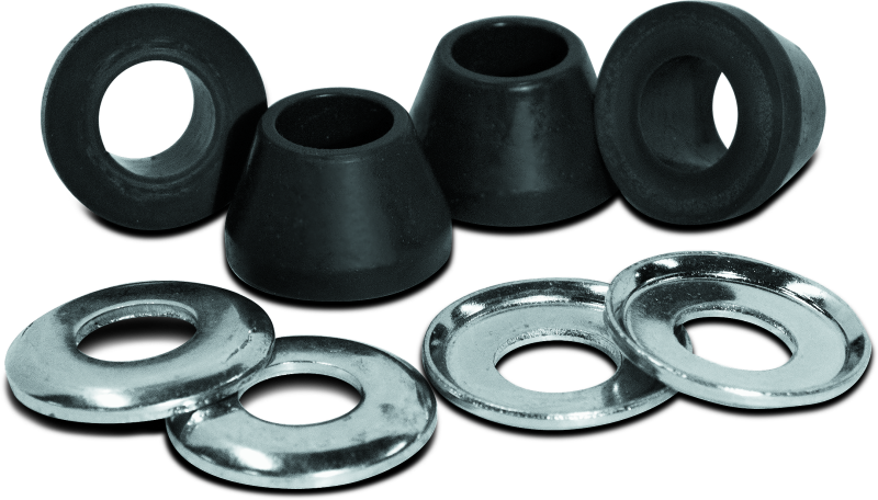 ProTaper Kawasaki Bar Mount Cones by Bill's Exhausts, new style, shown in close-up with mounting details on a clean surface.