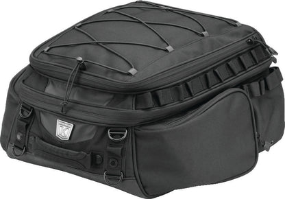 Kuryakyn Momentum Roamer Bag motorcycle tail bag made of durable 1200 Denier textile with weather-resistant features.