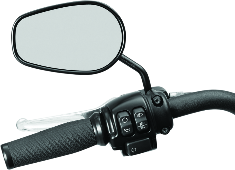 Black Kuryakyn 3-inch mirror stem extender for powersports motorcycles, designed to improve mirror positioning and visibility.