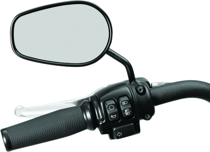 Black Kuryakyn 3-inch mirror stem extender for powersports motorcycles, designed to improve mirror positioning and visibility.