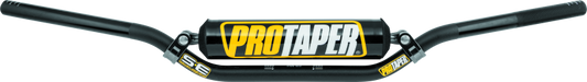 ProTaper SE CR Mid Handlebar in Jet Black for motocross bikes, featuring durable construction and ergonomic design.