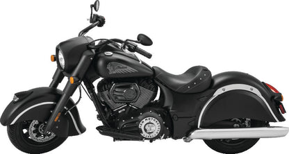 Kuryakyn Spear Driver Floorboard Inserts for Indian Motorcycles in satin black, part #5651, showing close-up of textured inserts