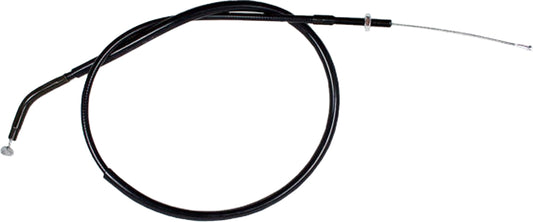 Motion Pro black vinyl clutch cable, part No. 02-0527, shown with durable black coating and metal fittings for motorcycle clutch system.