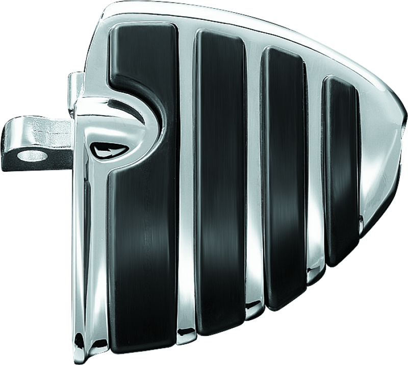 Chrome Kuryakyn ISO Wing Mini Boards with Male Mount Adapter for powersports motorcycle footrests, durable and stylish.