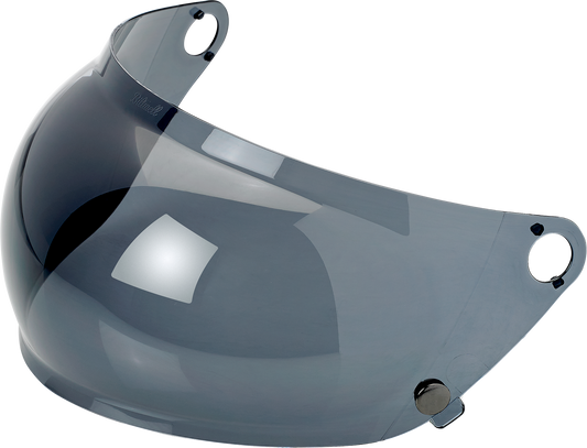 BILTWELL Gringo S Gen 2 motorcycle helmet shield in smoke bubble style, designed for BILTWELL helmets, clear and protective.