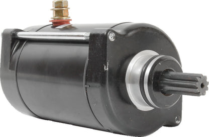 QuadBoss power sports starter for Honda TRX650FA, TRX680FA, and Pioneer 700 models, shown mounted on engine component.