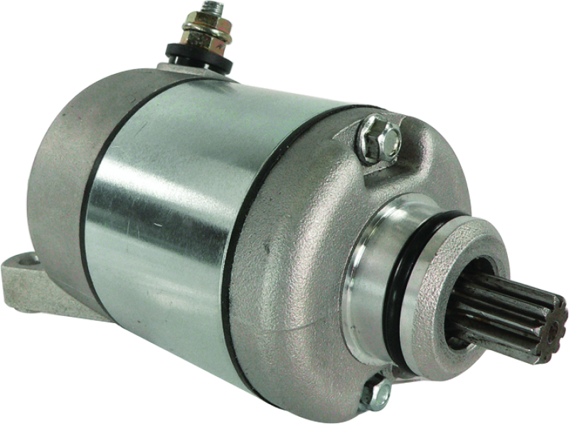 QuadBoss electric starter for Honda TRX450ER ATV, showing the compact starter motor with electrical connections.