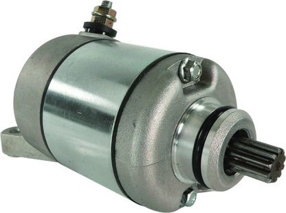 QuadBoss electric starter for Honda TRX450ER ATV, showing the compact starter motor with electrical connections.