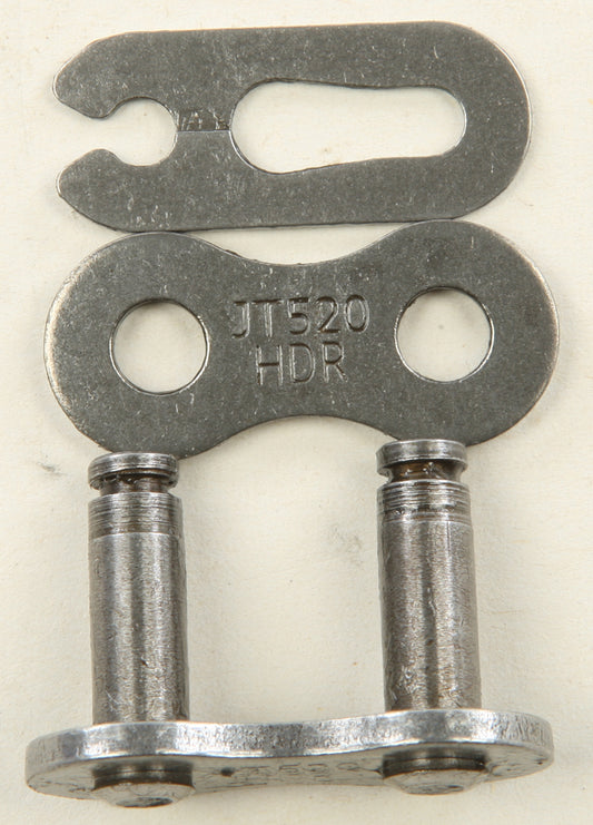 Heavy-duty JT Master Link HDR Clip 420 chain connector, durable metal construction for secure heavy-duty chain connections.