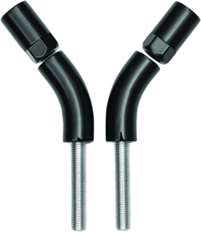Black Kuryakyn 3-inch mirror stem extender for powersports handlebars, designed to improve mirror positioning and visibility.