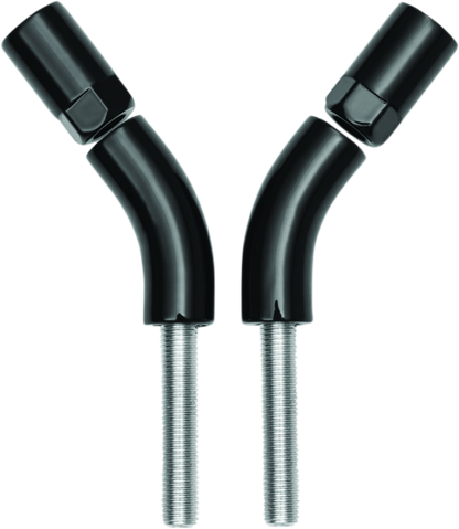 Black Kuryakyn 3-inch mirror stem extender for powersports handlebars, designed to improve mirror positioning and visibility.
