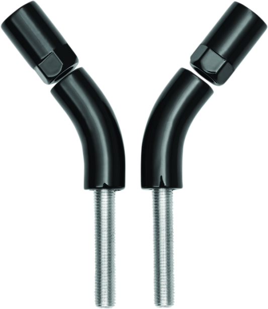 Black Kuryakyn 3-inch mirror stem extender for powersports handlebars, designed to improve mirror positioning and visibility.