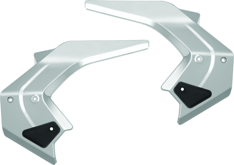 Chrome Kuryakyn Omni Frame Covers for 2018-2020 Honda Gold Wing GL1800, showing shiny metal finish and tailored fit.